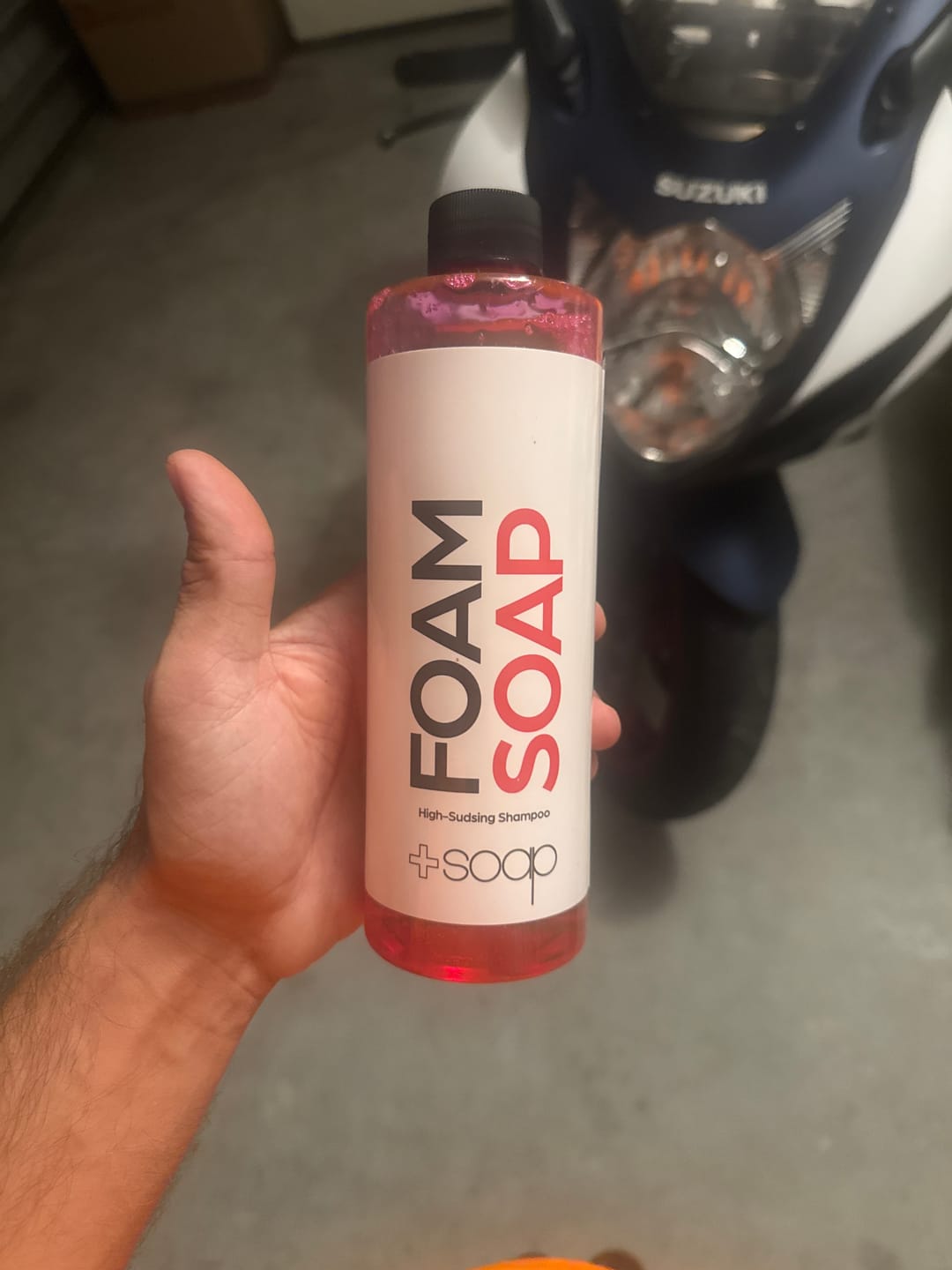 Customer photo review of +Soap Auto Shampoo