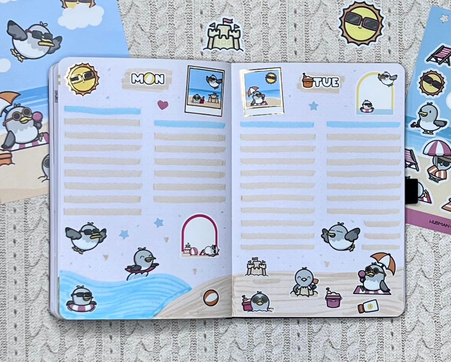 Customer photo review of Beach Birds Days and Date Covers