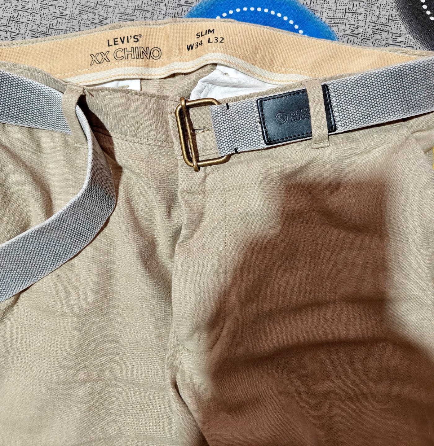 Customer photo review of Bacca Bucci Men's Military Style Army tactical Canvas Belt