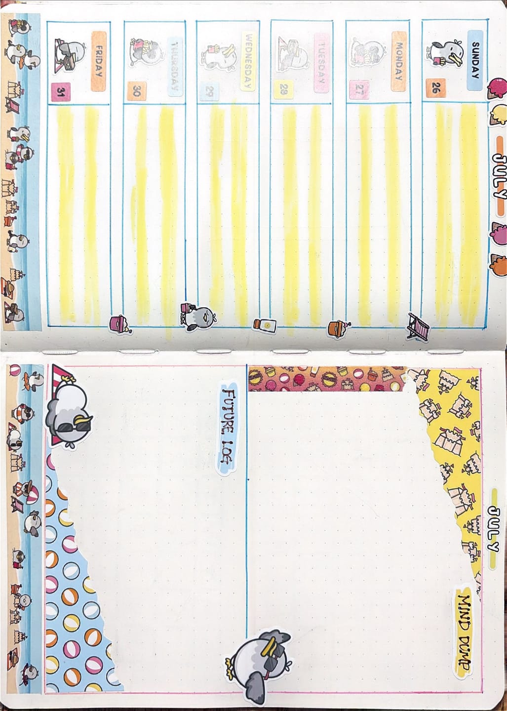 Customer photo review of Beach Birds Junk Journaling Kit