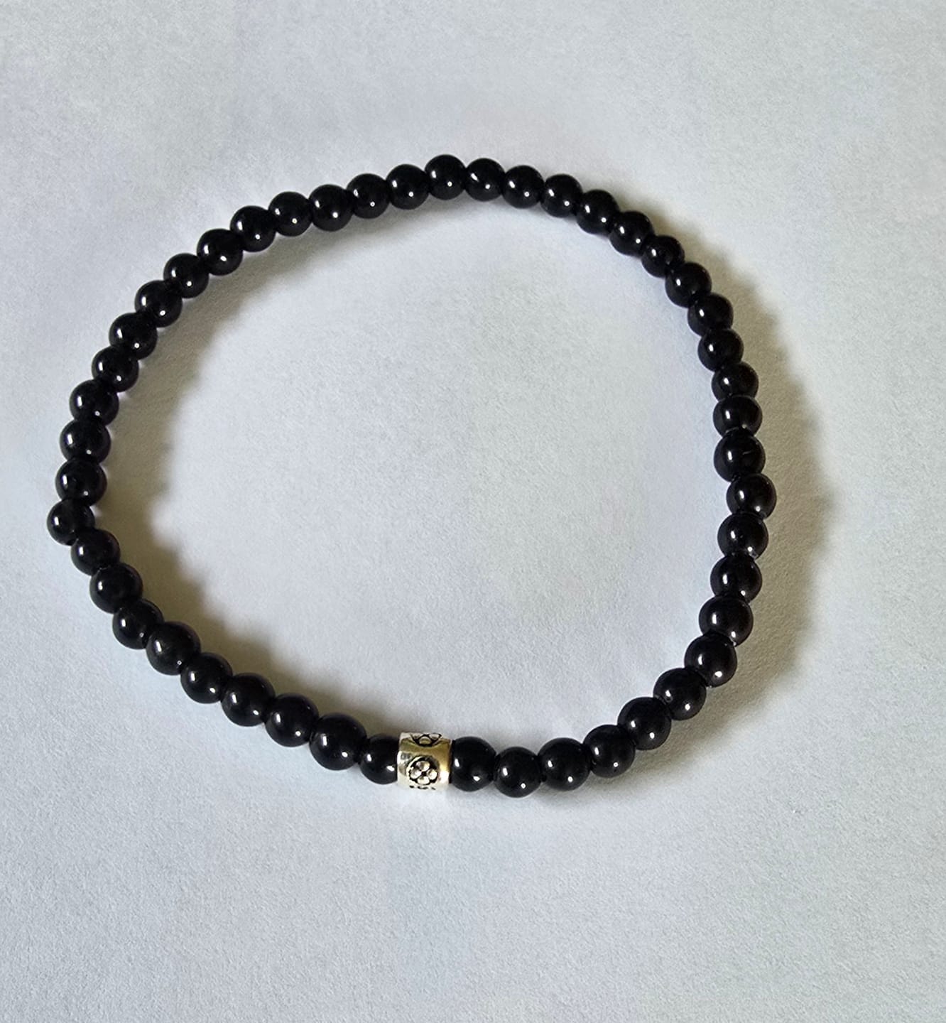 Customer photo review of Obsidian Armband - Perlen