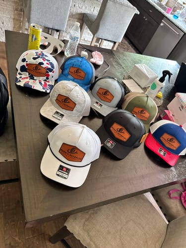 Customer photo review of Richardson 112 Custom Leather Patch Hats