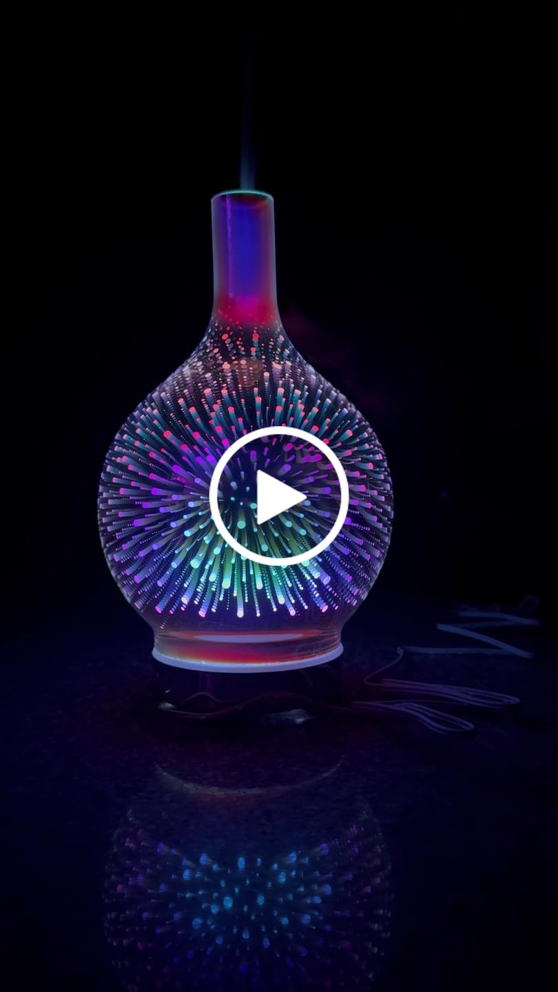 Customer video review of Oil Aroma Diffuser 3D Glass