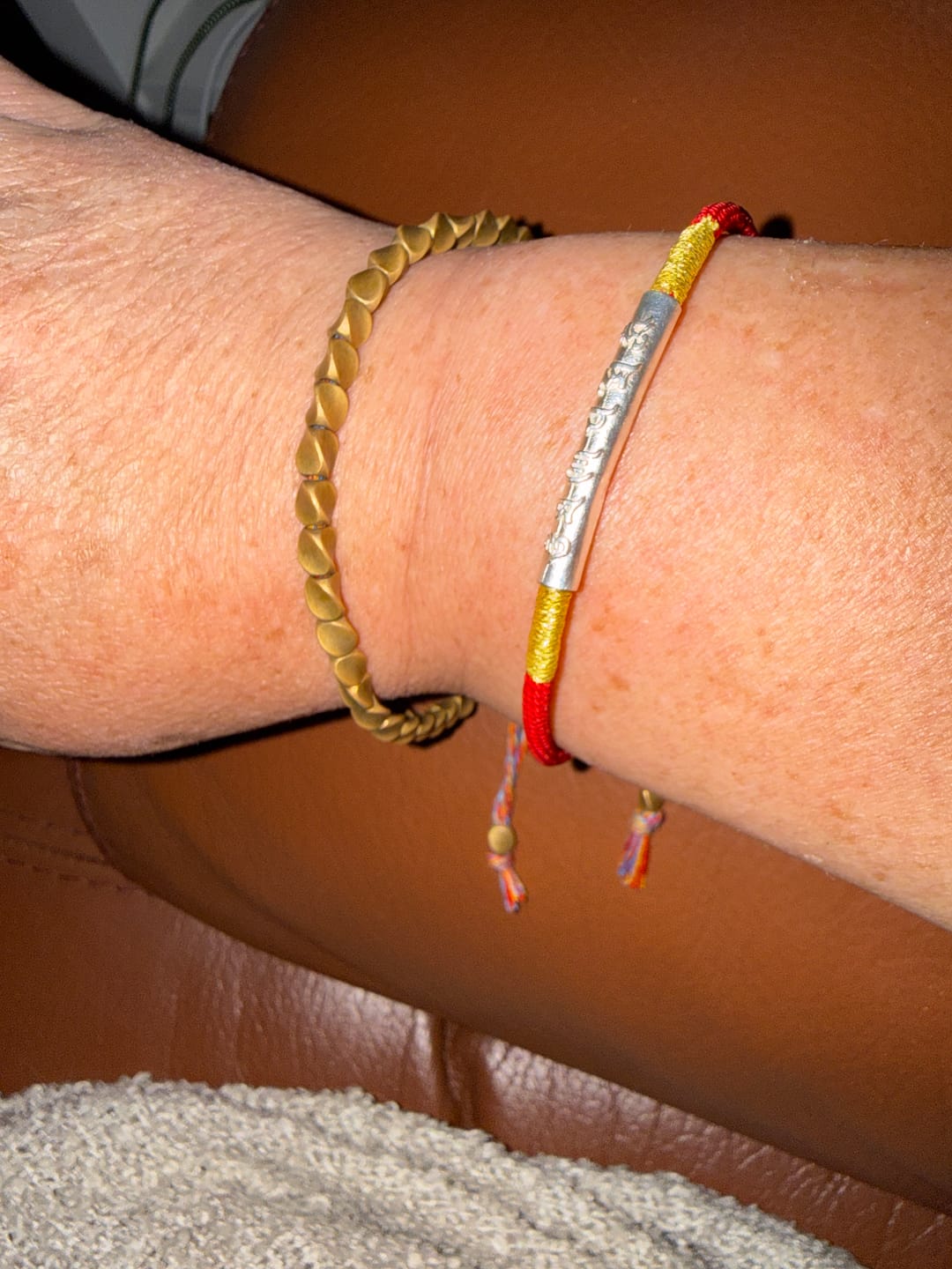 Customer photo review of Bracelet Sacré Bouddhiste - Mantra Porte-Bonheur