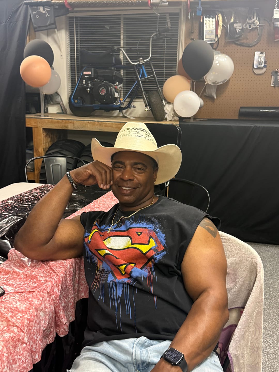 Customer photo review of 3004 - Superman Cut-Offs
