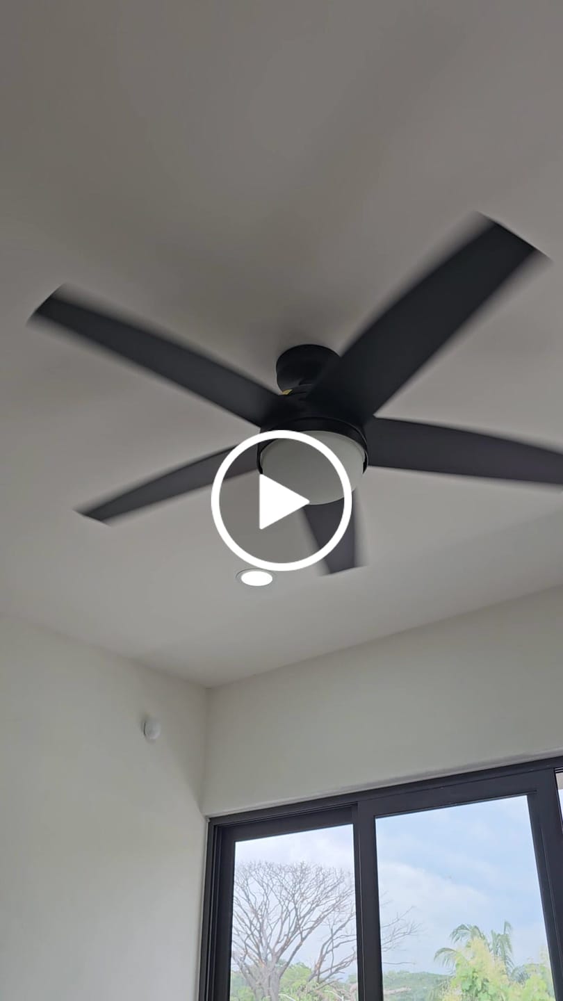 Customer video review of Ventilador de Techo Asheville con Luz LED 52 Pulgadas