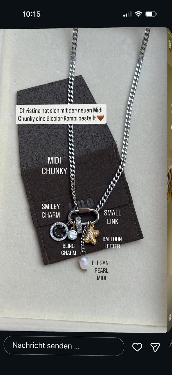 Customer photo review of Flat Droplet Charm