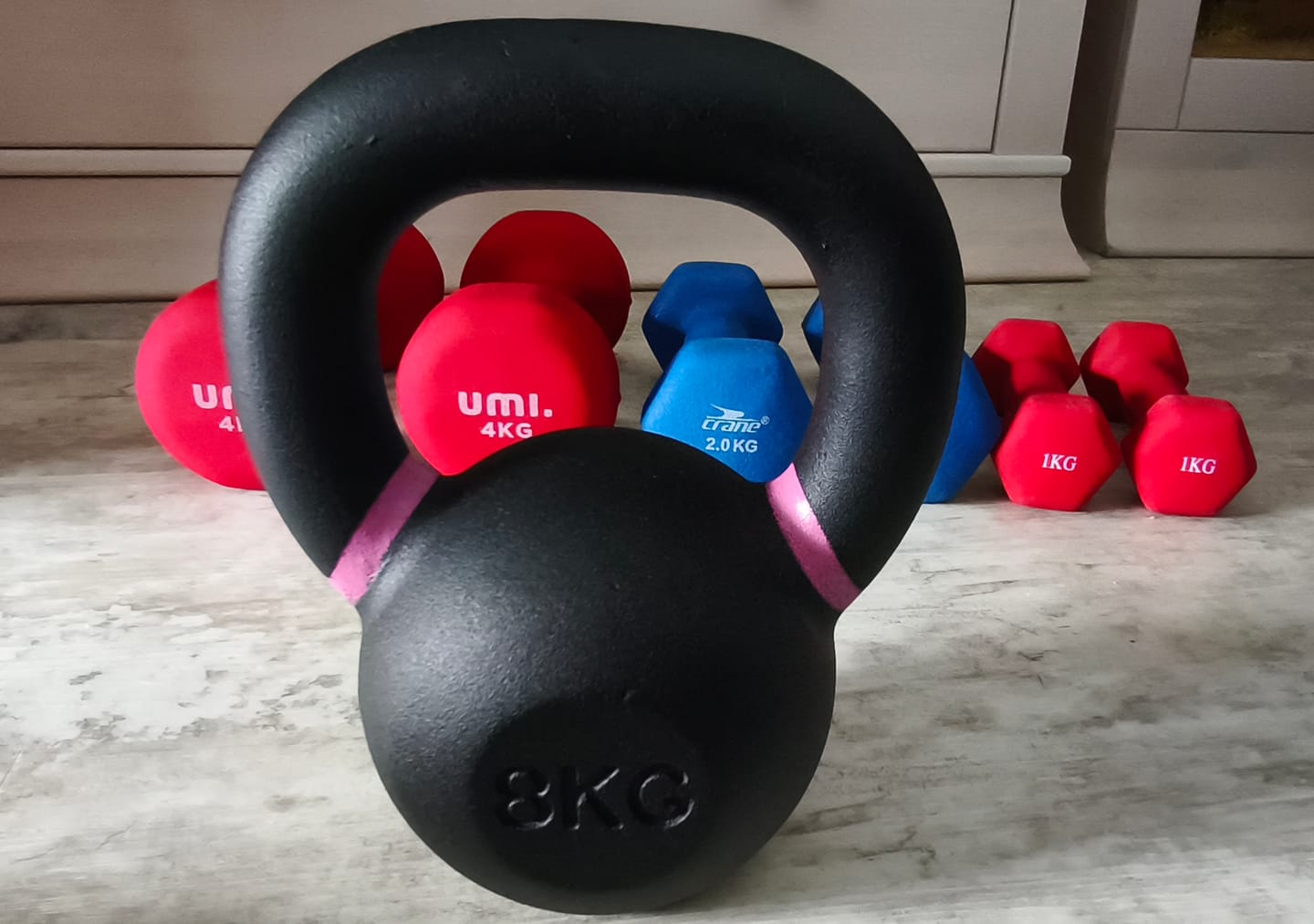 Customer photo review of Strength Shop Cast Iron Kettlebells - Single Mould, Powder Coated, 4-64KG
