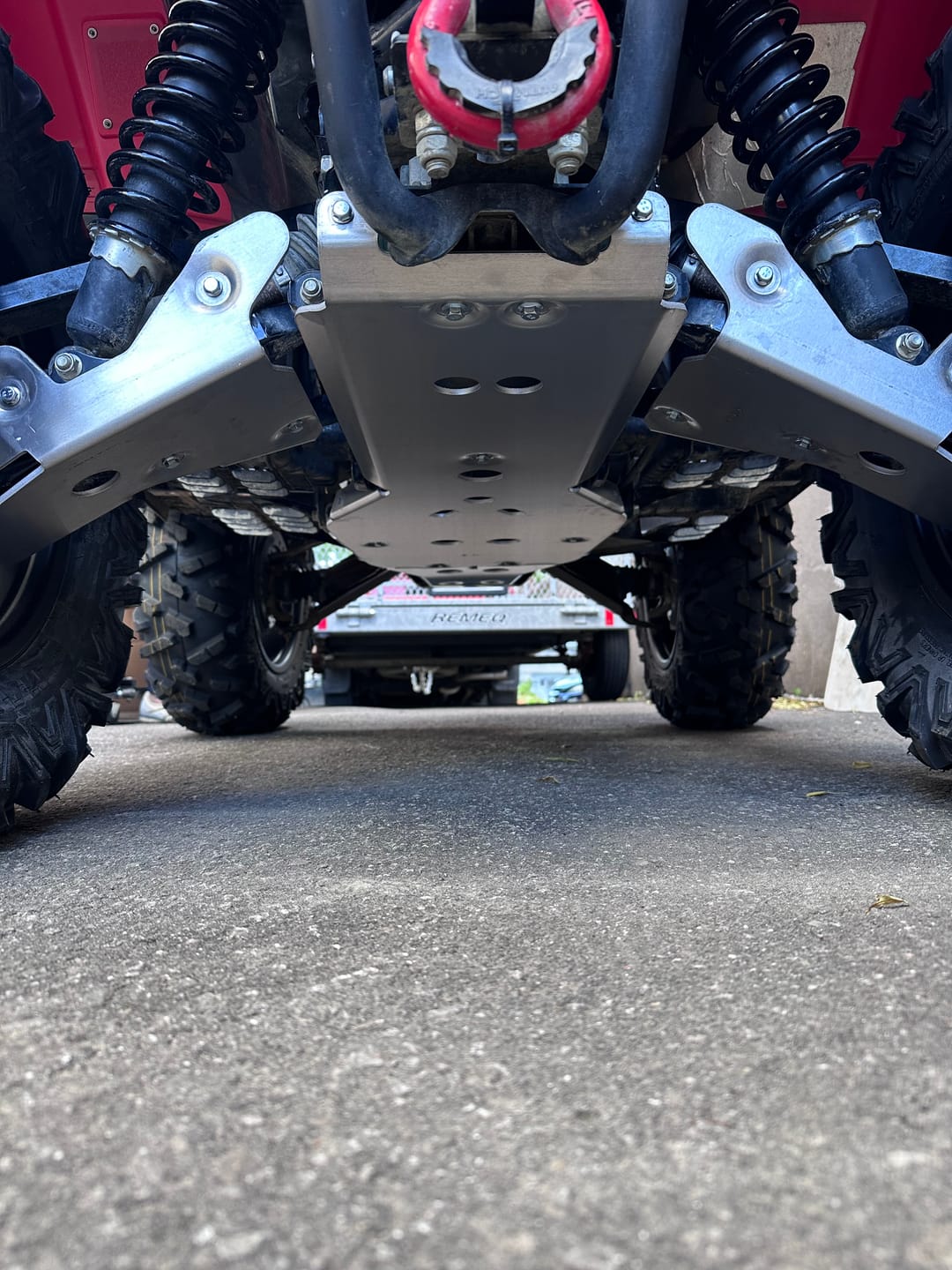 Customer photo review of A-arm & CV Boot Guard Kit — Suzuki KingQuad 450/500/700/750 (2005—24)