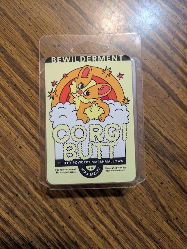 Customer photo review of Corgi Butt Wax Melts