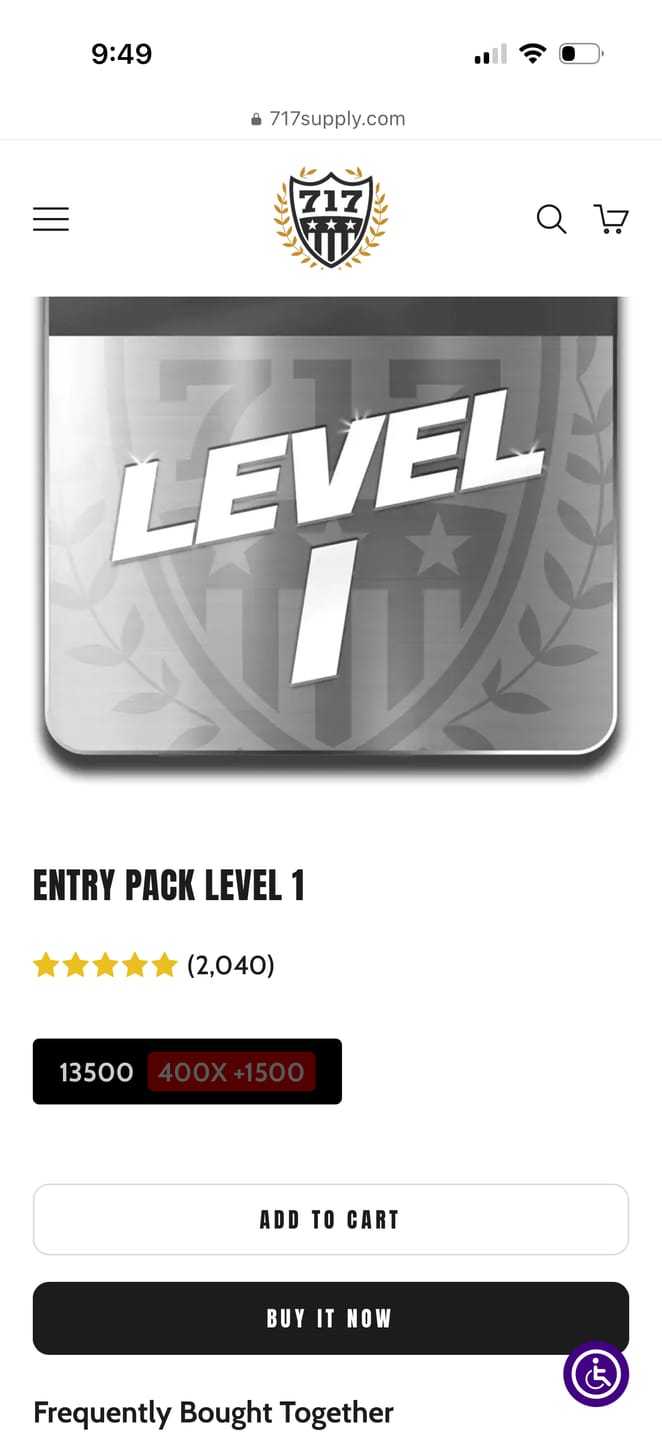 Customer photo review of ENTRY PACK LEVEL 1