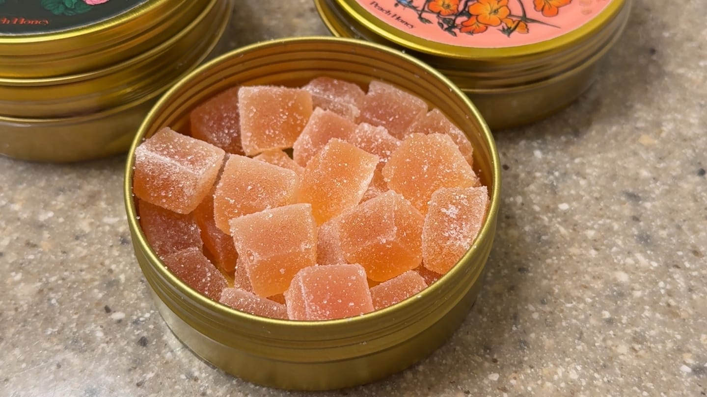 Customer photo review of "Just Peachy" CBD Gummies