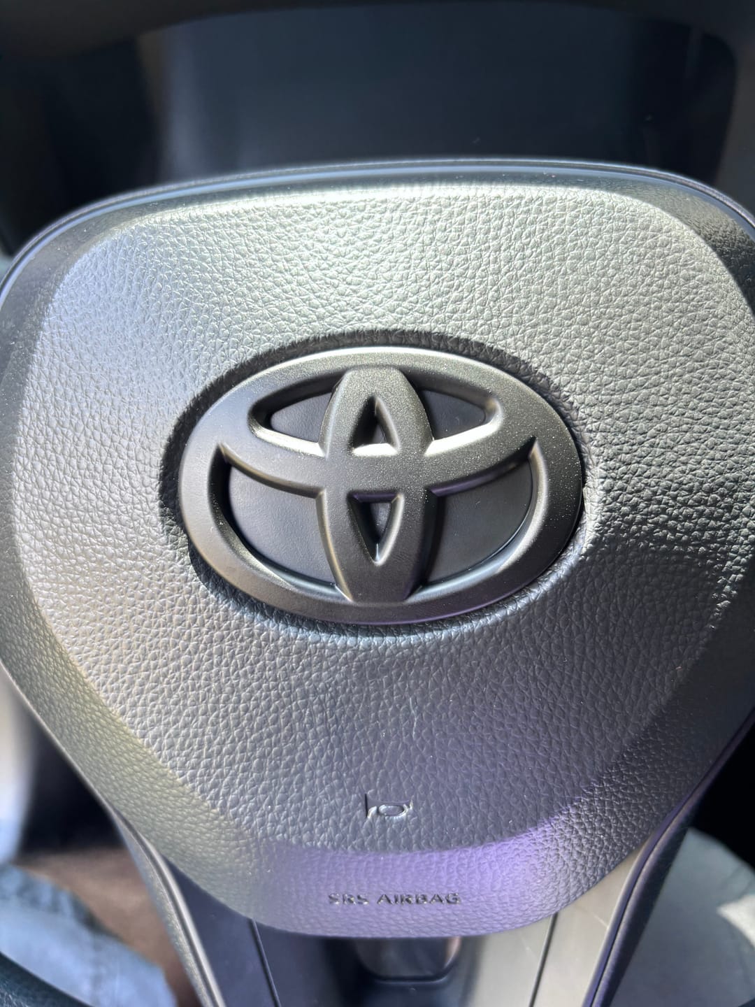 Customer photo review of Black Emblem Overlays For Corolla LE (2020-2026)