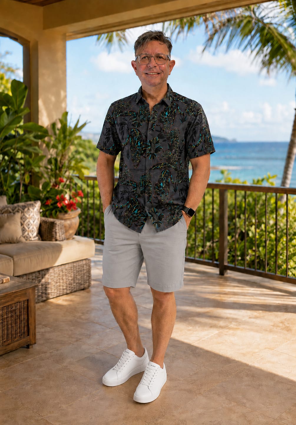 Customer photo review of Jag Noir – Bamboo Short Sleeve Shirt