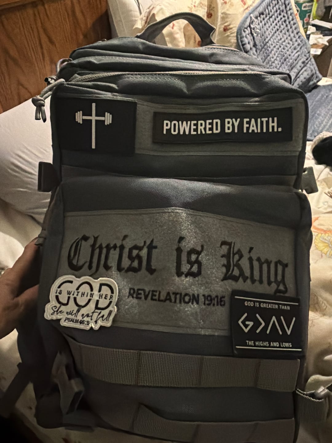 Customer photo review of HolStrength 45L Tactical Backpack