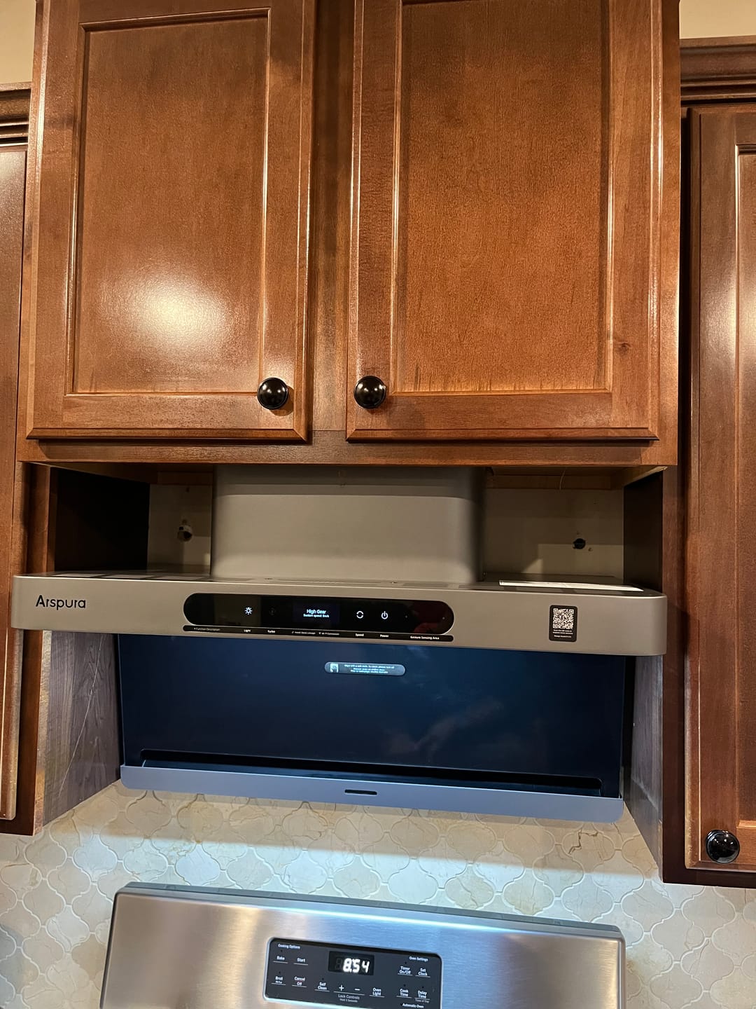 Customer photo review of Arspura 30'' F1 High-Velocity Range Hood
