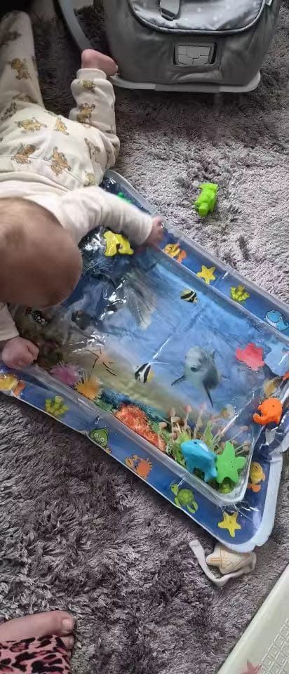 Customer photo review of Baby Wasserspielmatte Aktivitätsmatte | Bauchlage Meerestiere Muskelkraft Entwicklung