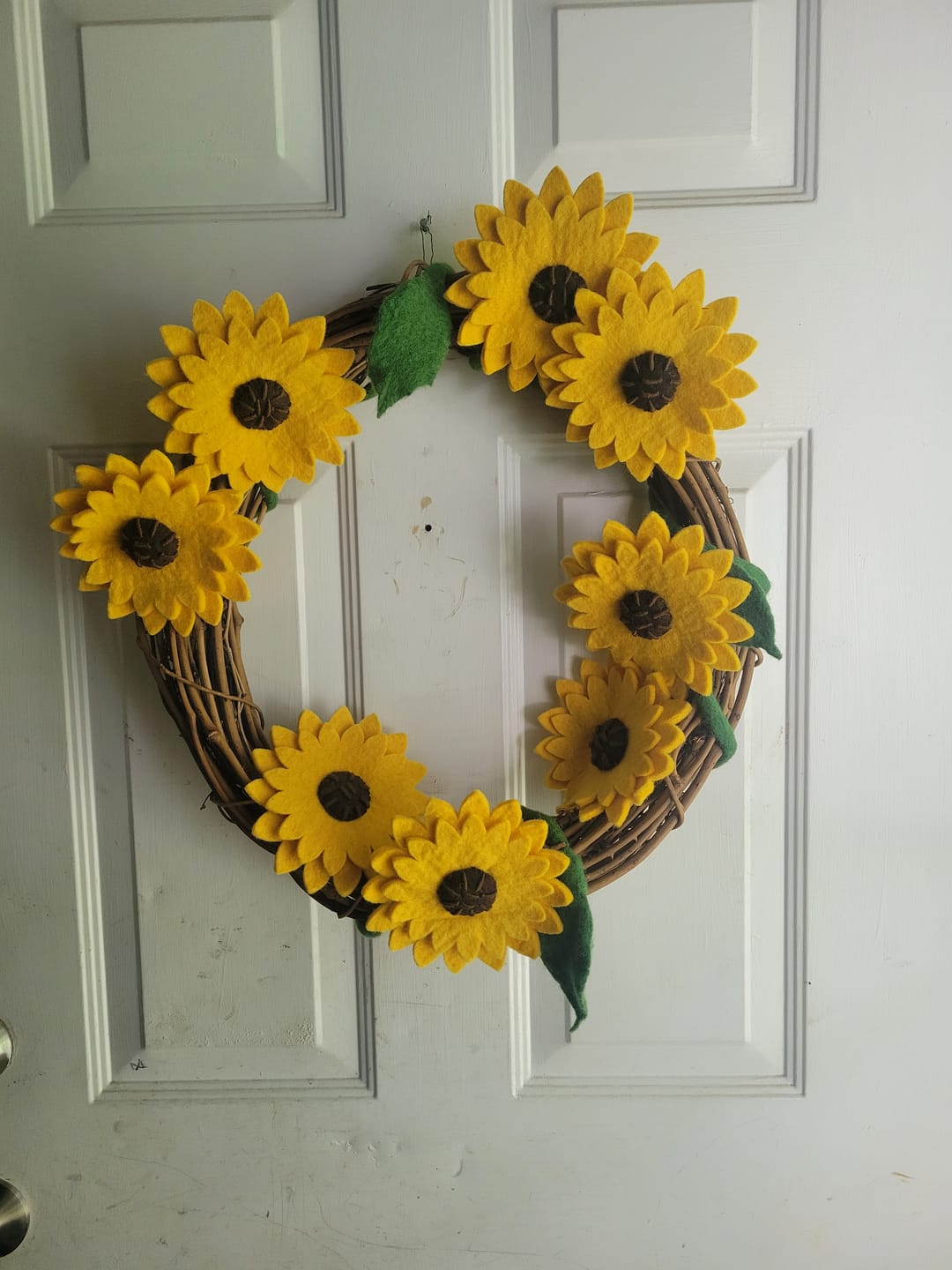 Customer photo review of Felt Yellow Sunflower Garland 2.4m