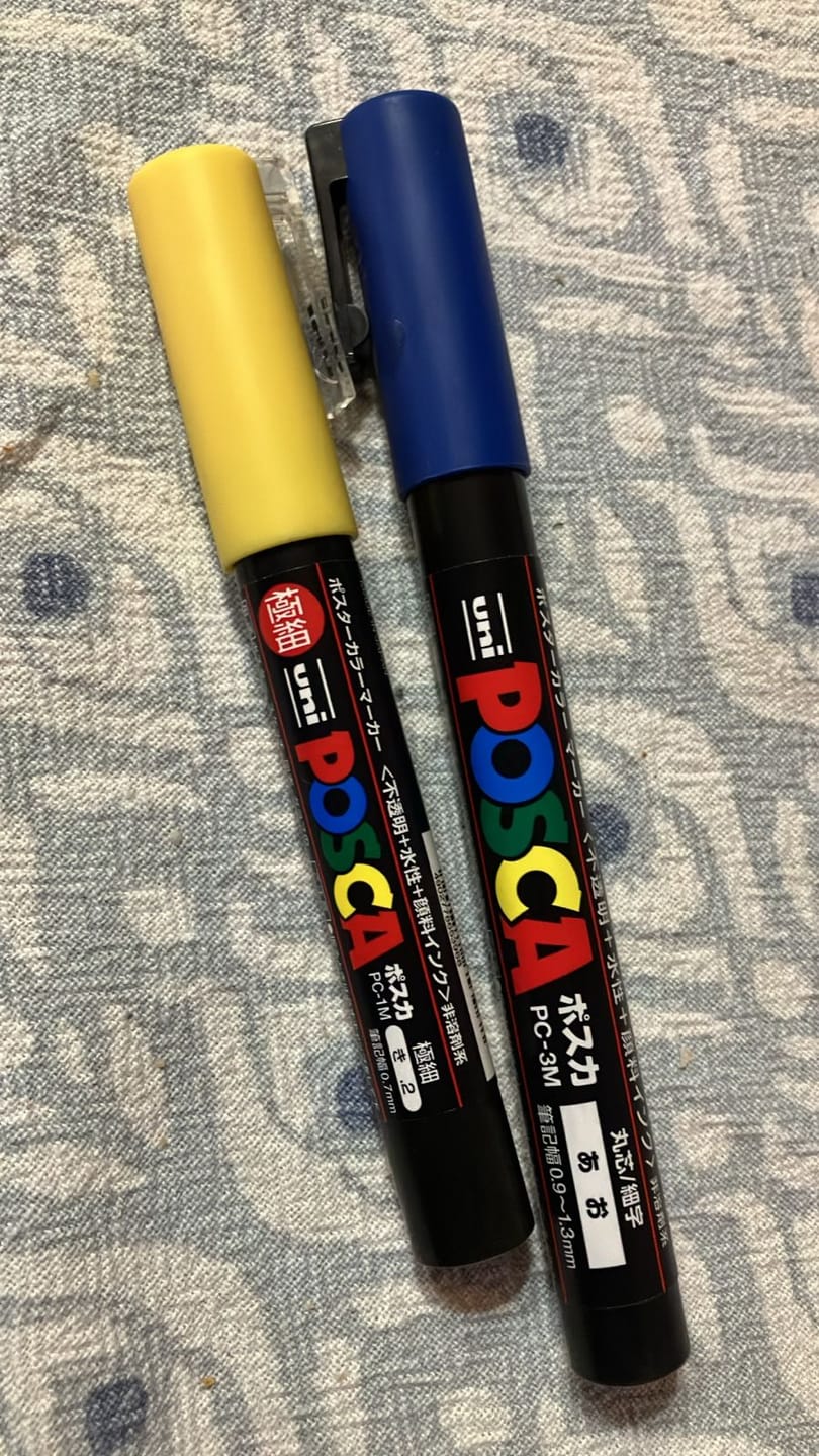 Customer photo review of Uni Posca PC-1M - Marcador Extra Finos Clásico (Japonés)