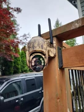 Customer photo review of 2-Pack SecureView™ 4G LTE Solar Security Camera | 360° Pan-Tilt, 2K Night Vision