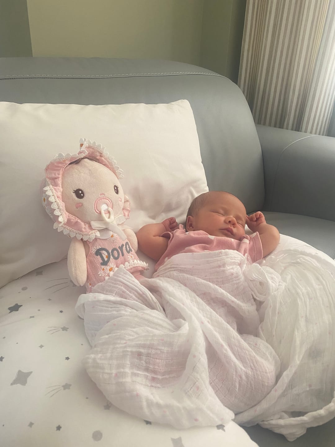 Customer photo review of Personalized Daisy Baby Girl