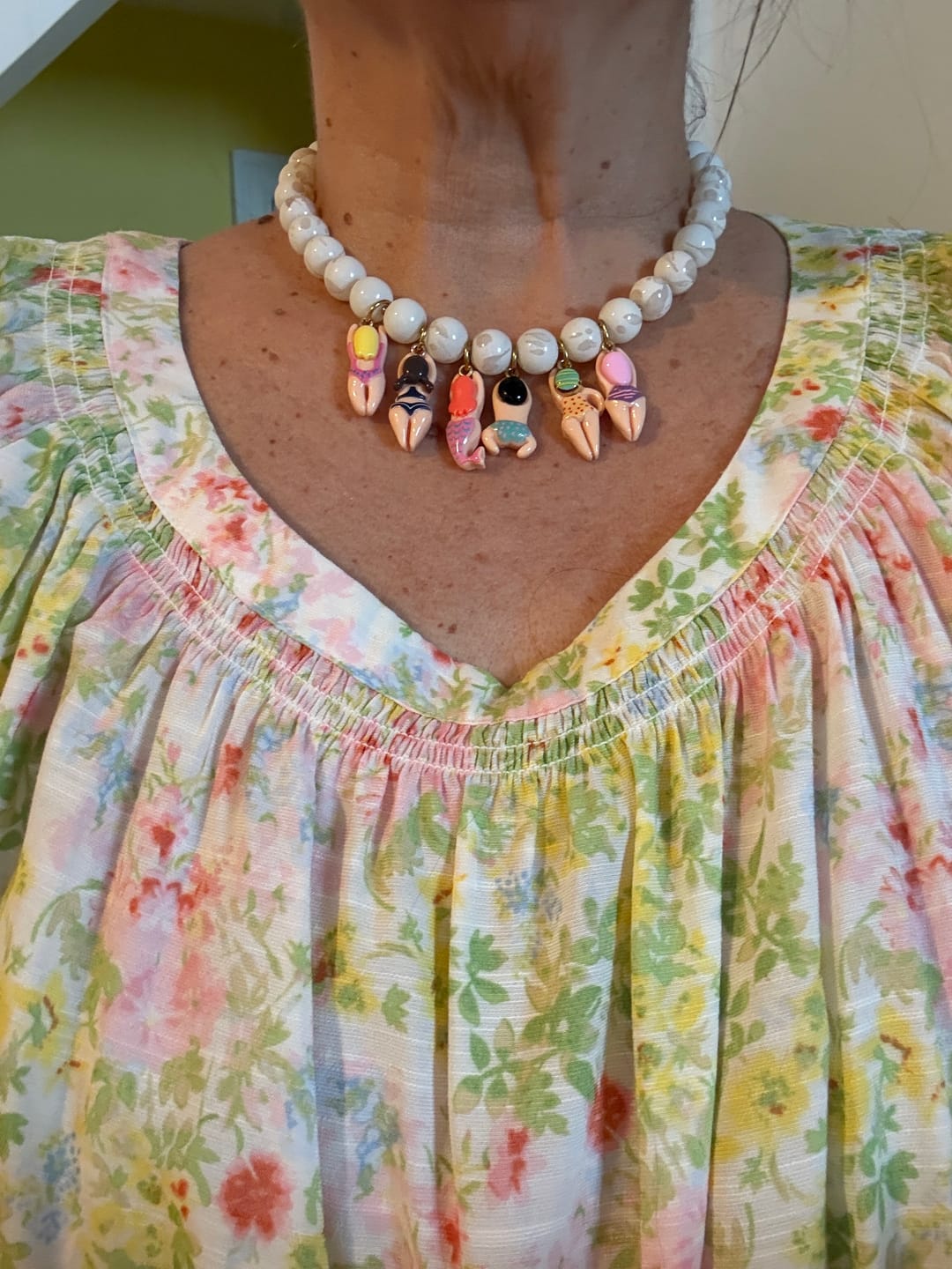 Customer photo review of Pool Party Necklace