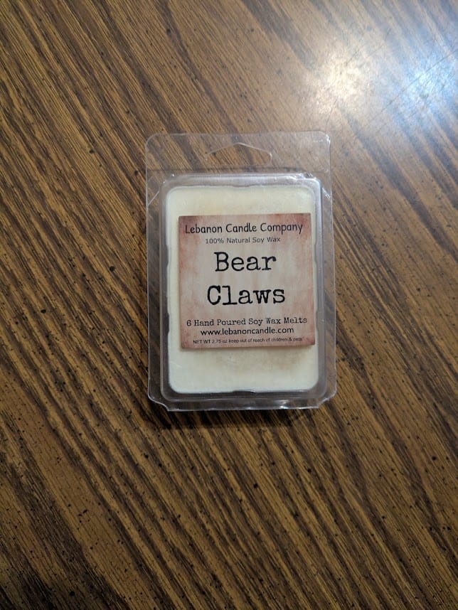 Customer photo review of Bear Claws Wax Melt