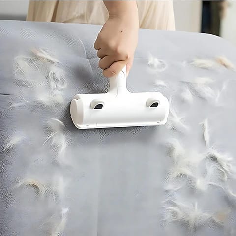 Customer photo review of Pet Hair Brush – Reusable Fur Remover for Clothes & Upholstery
