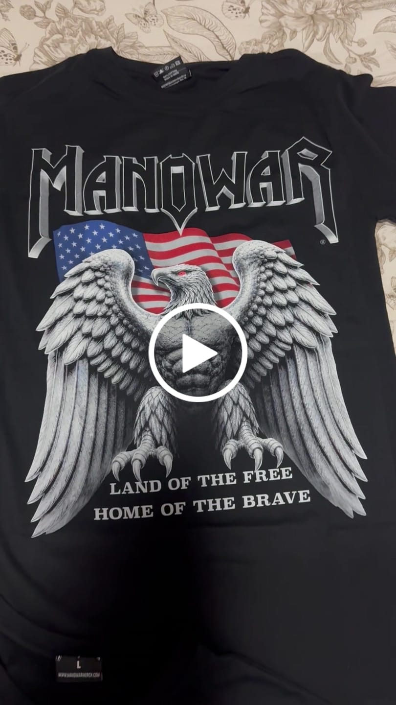 Customer video review of MANOWAR T-SHIRT BATTLE HYMNS USA