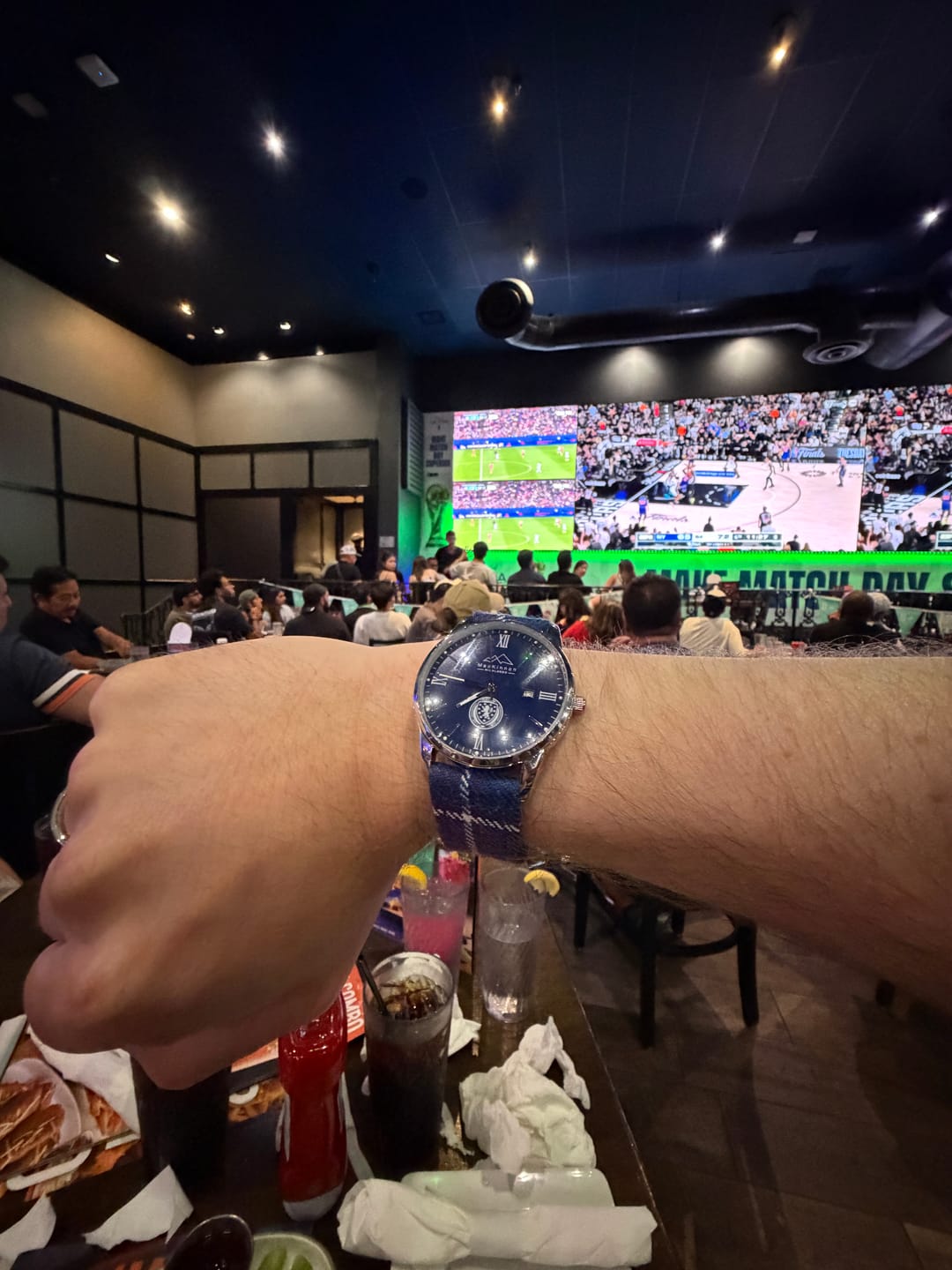 Customer photo review of Scotland National Team Tartan Watch Blue