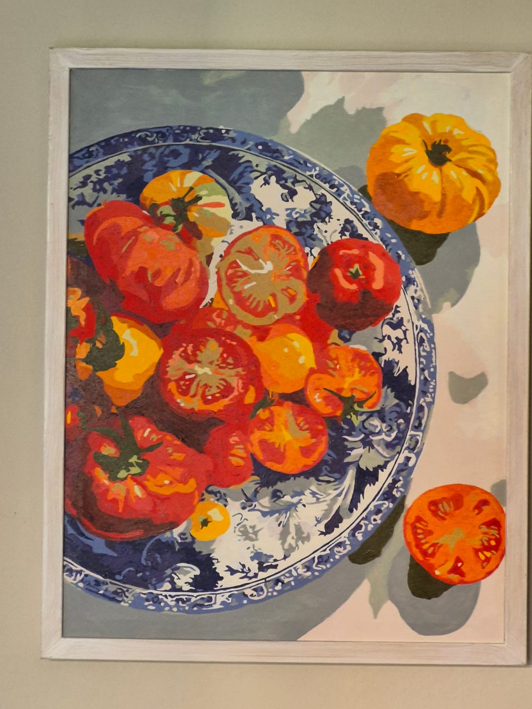 Customer photo review of Summer Plate | Paint by Number