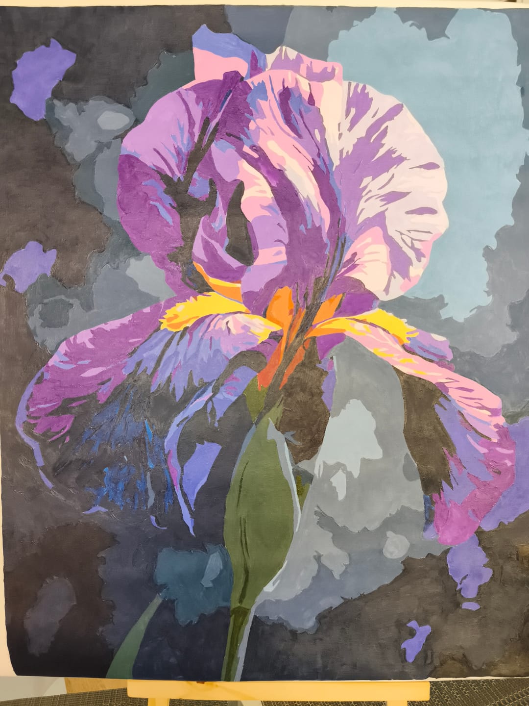 Customer photo review of Purple Bloom | Paint by Number