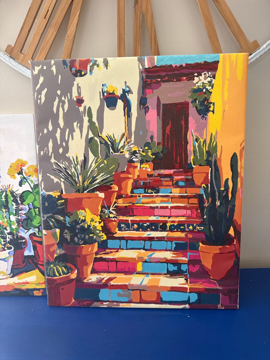 Customer photo review of Stairs to Mexico | Paint by Number