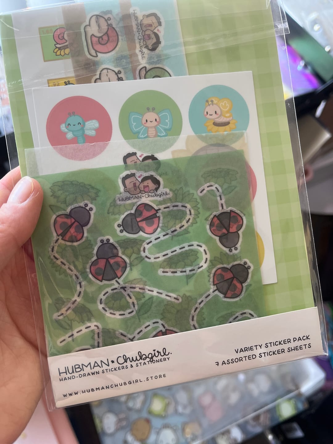 Customer photo review of Sunflower Critters Variety Sticker Pack
