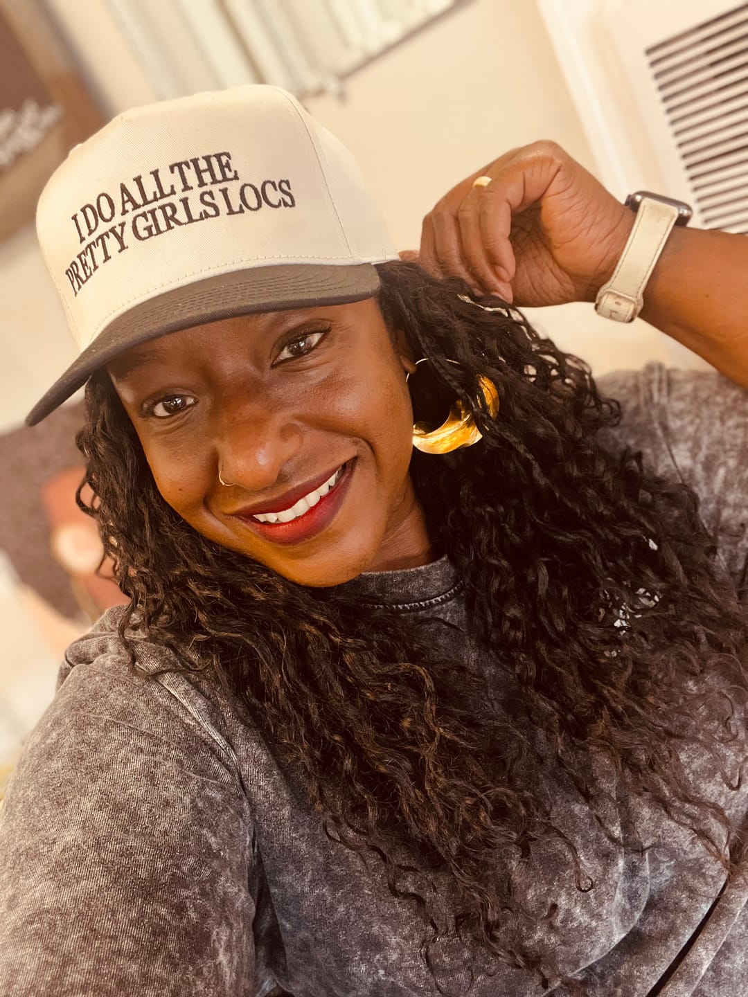 Customer photo review of Custom Embroidered - Trucker Hat