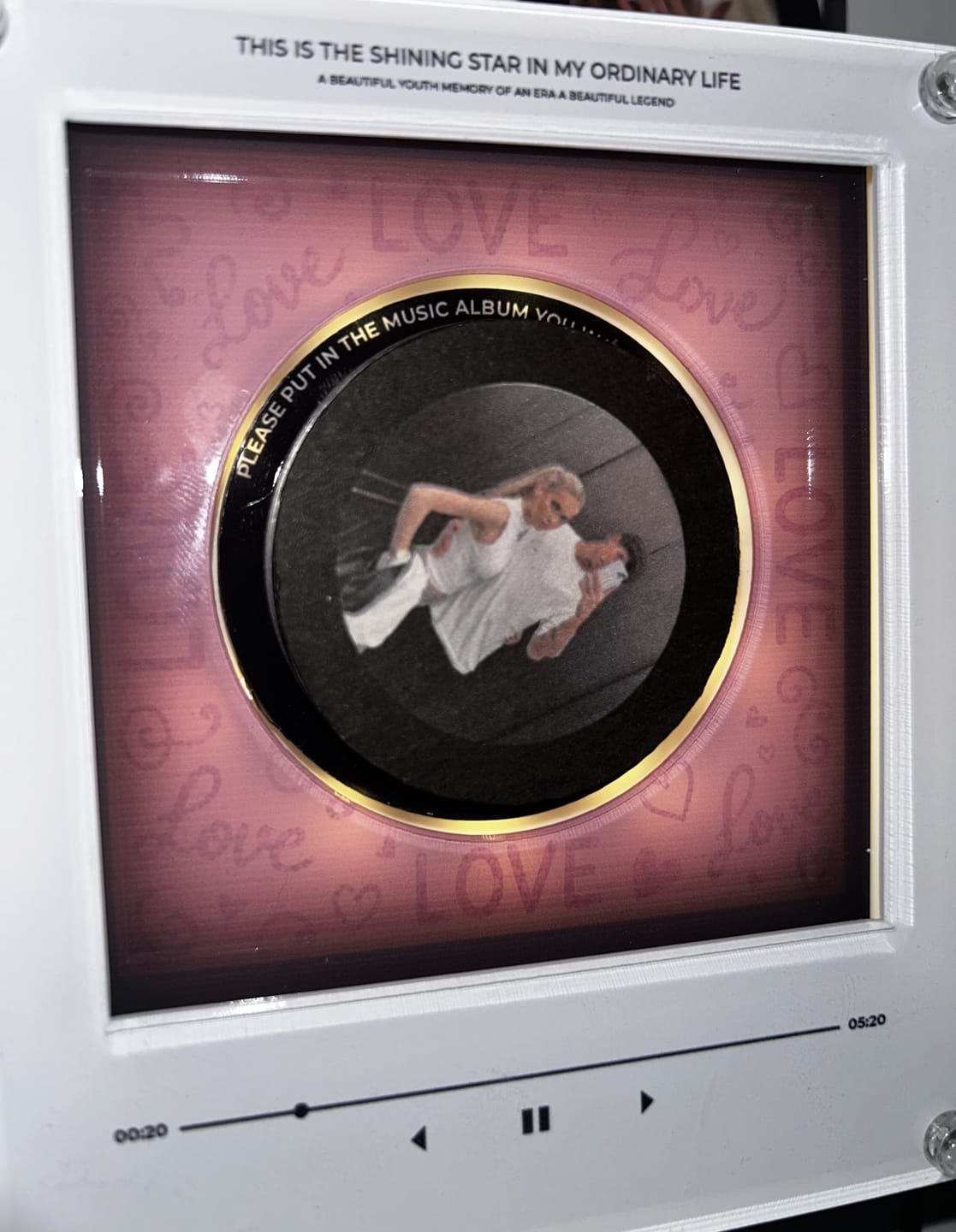 Customer photo review of LOVE SPEAKER™ Custom Songs & Voice Notes