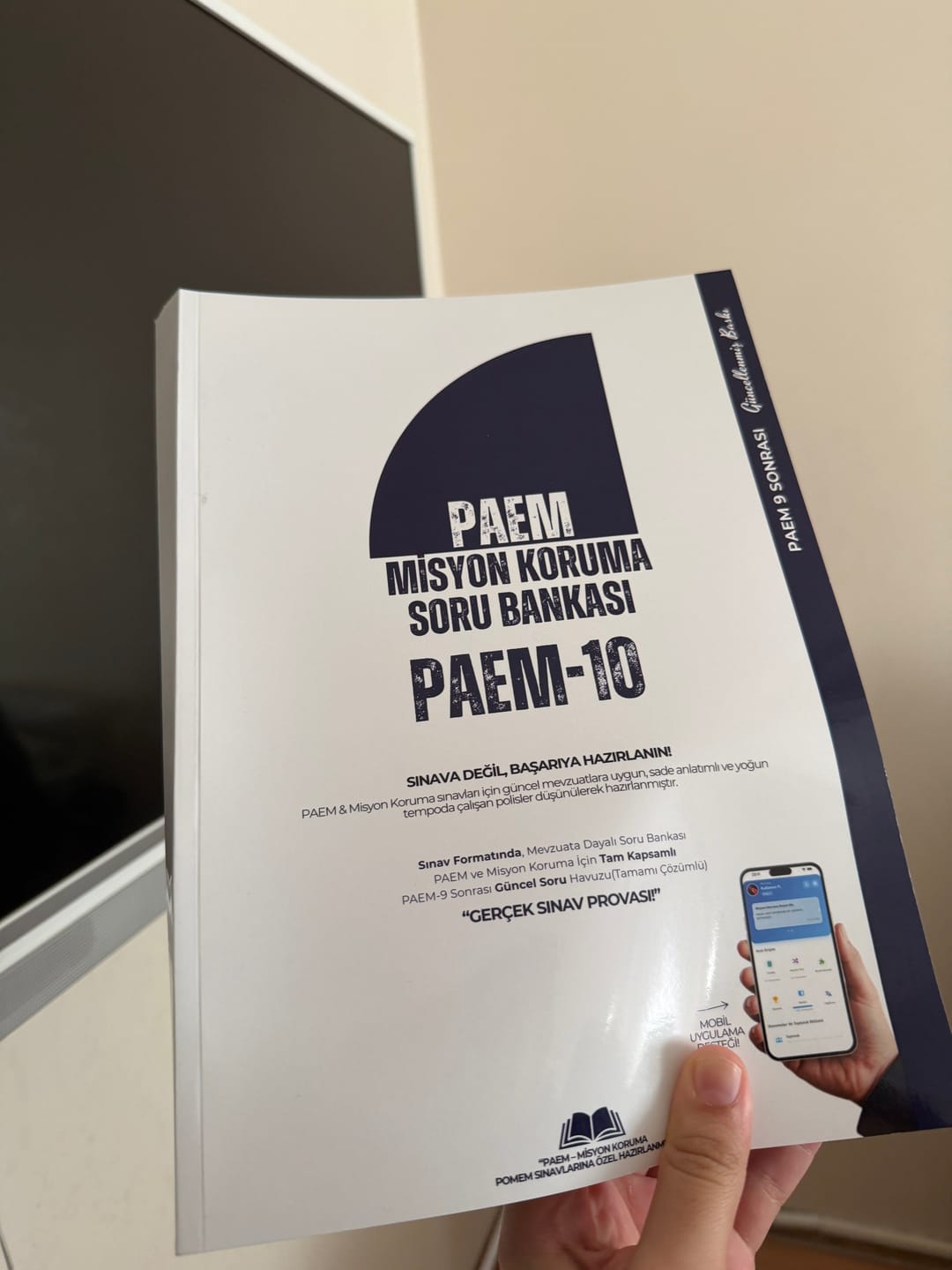 Customer photo review of PAEM-10 | 3 KİTAP (Tüm Dersler ve Soru Bankası) Mobil Uygulama Hediye
