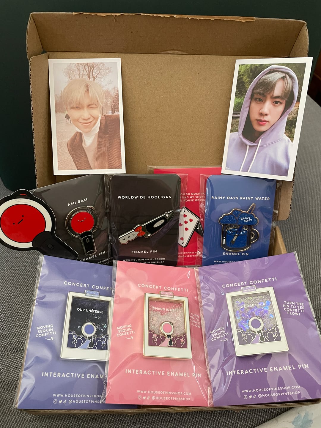 Customer photo review of [PREORDER] Hooligan Ami Bam Pin Set