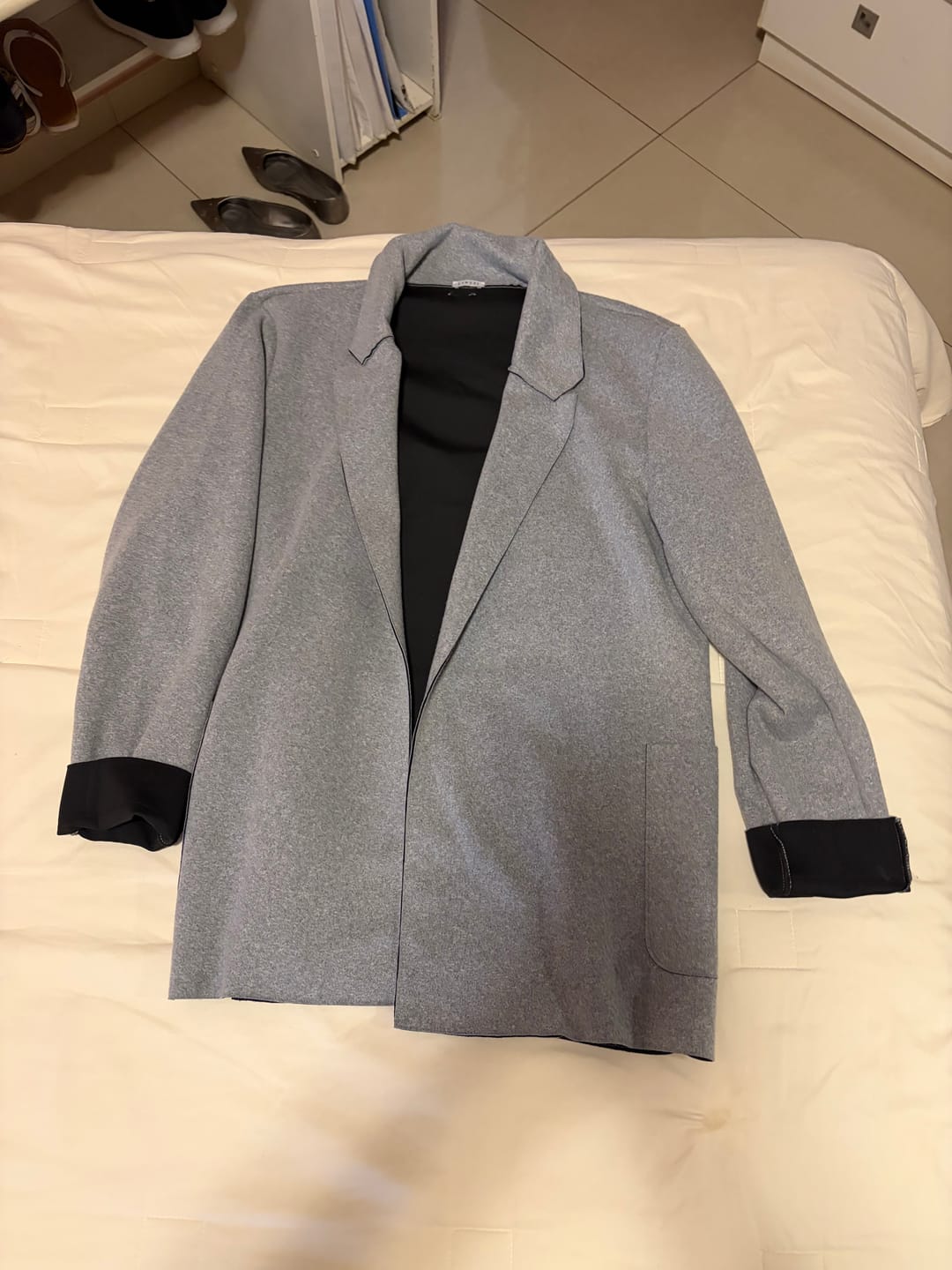 Customer photo review of Blazer em Malha Double Estilo Alfaiataria 81444 Linzzi