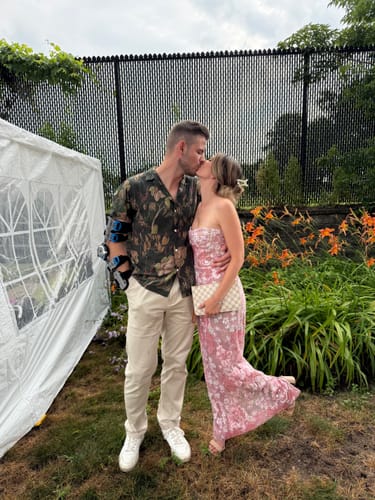 Customer photo review of Capri Sequin Strapless Maxi Dress by Bronx and Banco - RENTAL