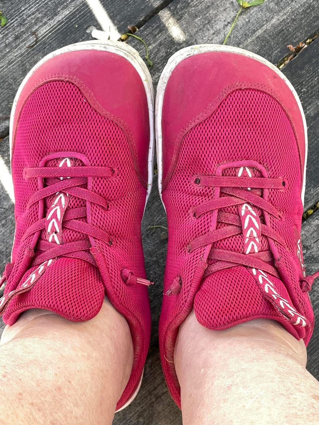 Customer photo review of Vaistoa Kiva lasten paljasjalkatennarit