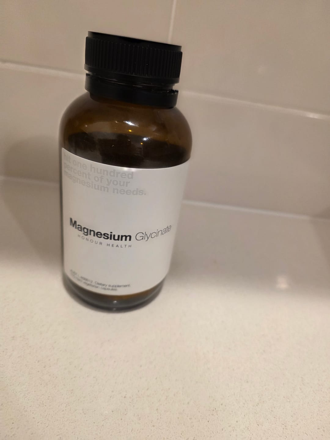 Customer photo review of Magnesium Glycinate (Pure & Unbuffered) - 110 Capsules