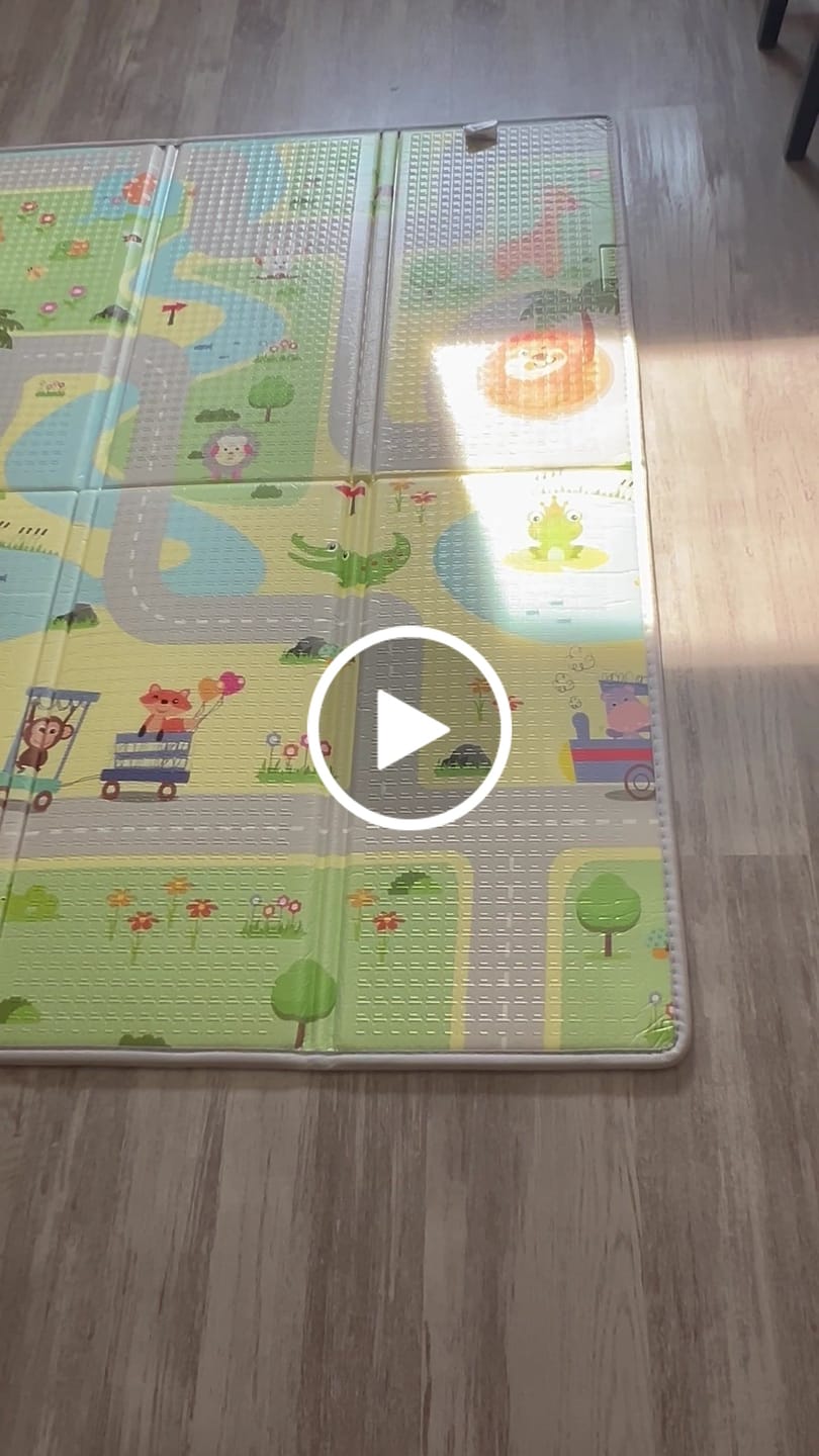 Customer video review of Tapis d'éveil pliable anti-choc XXL