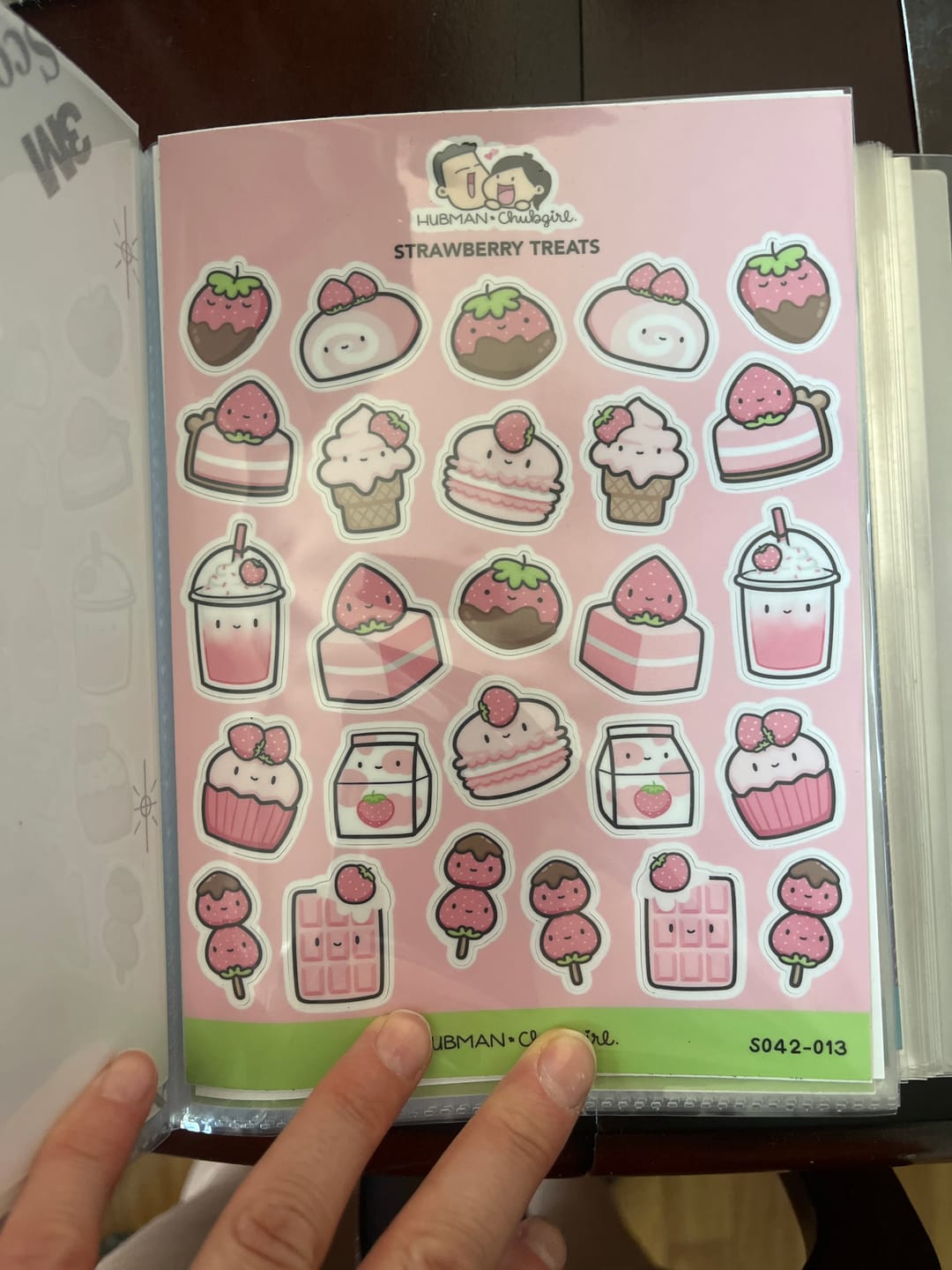 Customer photo review of Strawberry Snackies Sticker Sheet