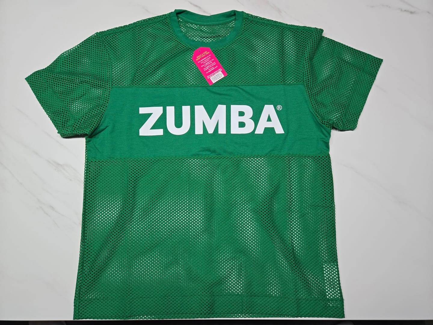 Customer photo review of Color Spree Boxy Mesh Top