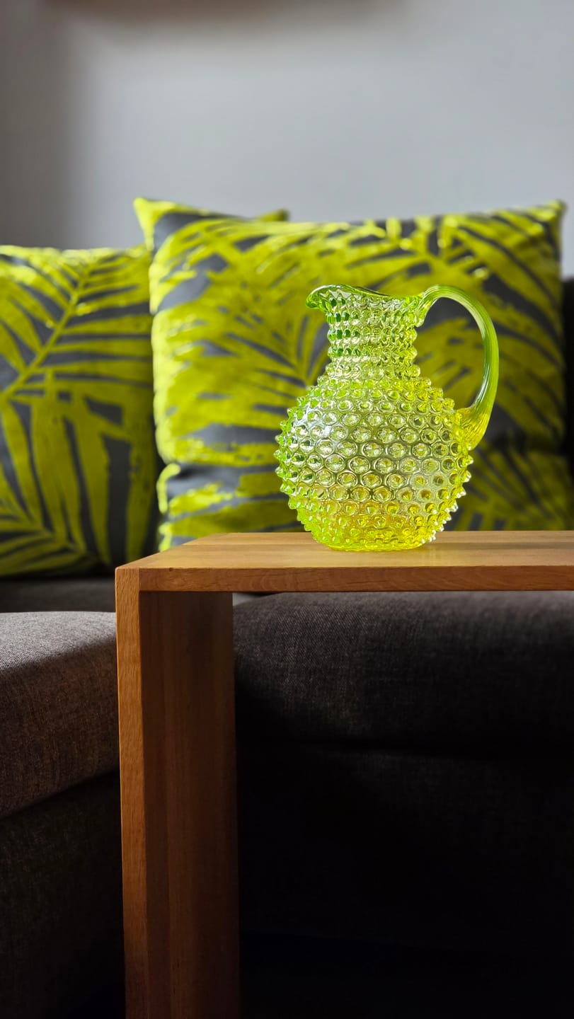 Customer photo review of Hobnail Džbán Neon Citrine