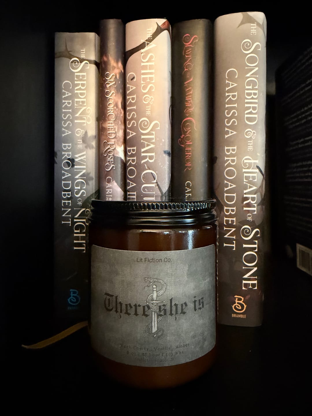 Customer photo review of There She Is | Crowns Of Nyaxia | Carissa Broadbent