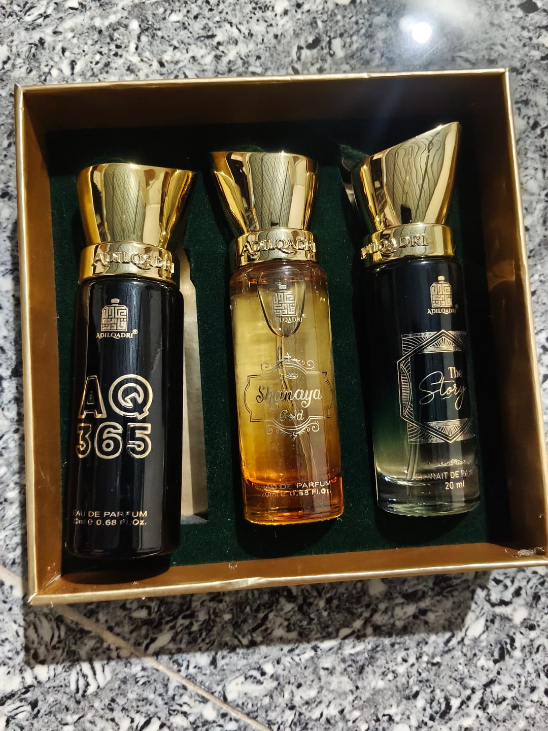 Customer photo review of Legendary Gift Set 3 Pcs Set of Premium Perfume Spray