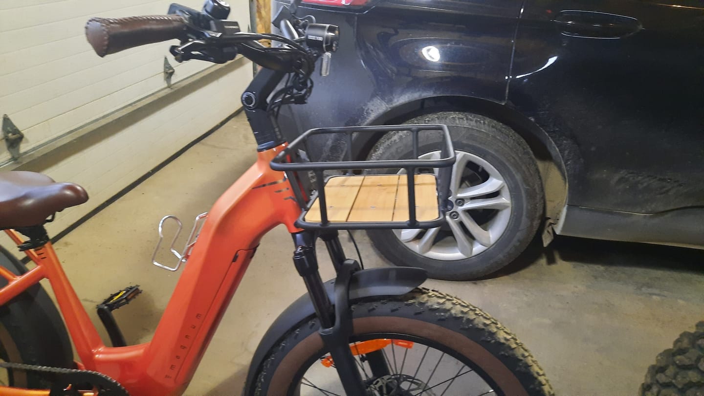 Customer photo review of Multi-Purpose Front Cargo Basket