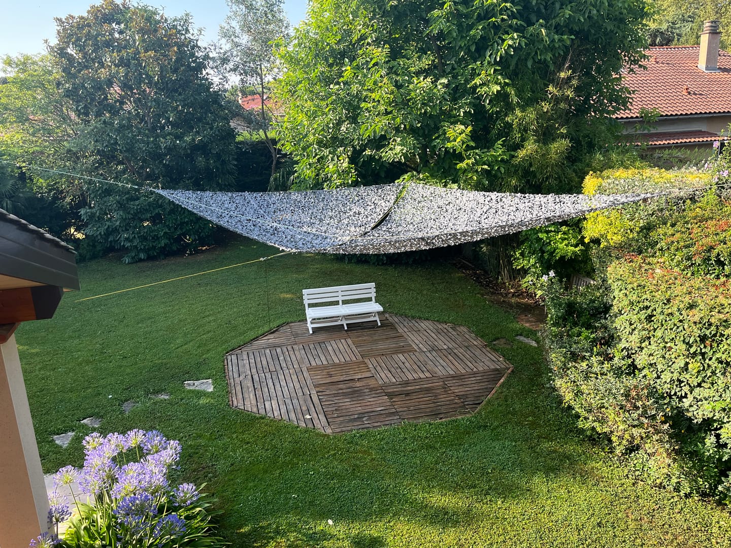 Customer photo review of Filet de camouflage triangulaire gris